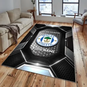 Football Fans Gift Rug, All Over Print Carpet For Sport Fan, Custom Name EPL122082225031-Black