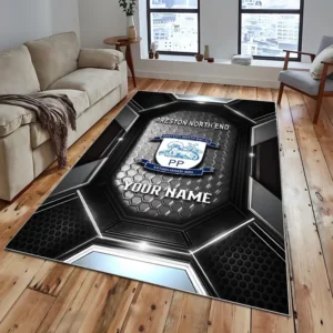 Football Fans Gift Rug, All Over Print Carpet For Sport Fan, Custom Name EPL122082225032-Black