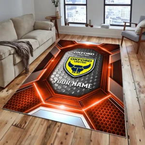 Football Fans Gift Rug, All Over Print Carpet For Sport Fan, Custom Name EPL122082225033-Orange