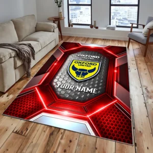 Football Fans Gift Rug, All Over Print Carpet For Sport Fan, Custom Name EPL122082225033-Red