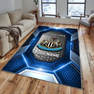 Football Fans Gift Rug, All Over Print Carpet For Sport Fan, Custom Name EPL122082225035-Blue