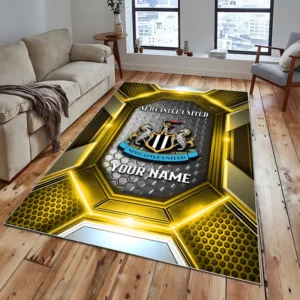 Football Fans Gift Rug, All Over Print Carpet For Sport Fan, Custom Name EPL122082225035-Yellow
