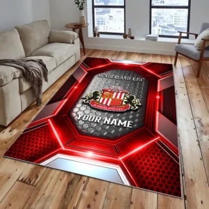 Football Fans Gift Rug, All Over Print Carpet For Sport Fan, Custom Name EPL122082225036-Red