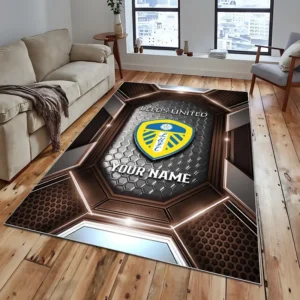 Football Fans Gift Rug, All Over Print Carpet For Sport Fan, Custom Name EPL122082225038-Brown