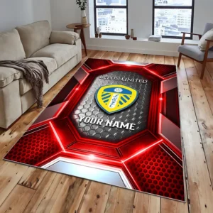 Football Fans Gift Rug, All Over Print Carpet For Sport Fan, Custom Name EPL122082225038-Red