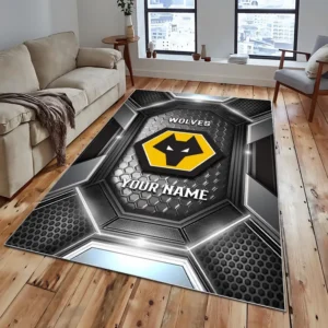 Football Fans Gift Rug, All Over Print Carpet For Sport Fan, Custom Name EPL122082225039-Grey