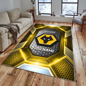 Football Fans Gift Rug, All Over Print Carpet For Sport Fan, Custom Name EPL122082225039-Yellow
