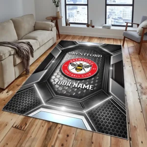 Football Fans Gift Rug, All Over Print Carpet For Sport Fan, Custom Name EPL122082225040-Grey