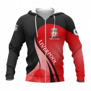 Football Fans Gift Zipper Hoodie, All Over Print Zip-up hoodie For Sport Fan, Custom Name EPL126082725888-Zipper Hoodie