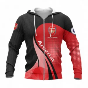 Football Fans Gift Zipper Hoodie, All Over Print Zip-up hoodie For Sport Fan, Custom Name EPL126082725892-Zipper Hoodie