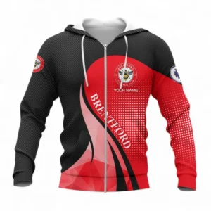 Football Fans Gift Zipper Hoodie, All Over Print Zip-up hoodie For Sport Fan, Custom Name EPL126082725900-Zipper Hoodie