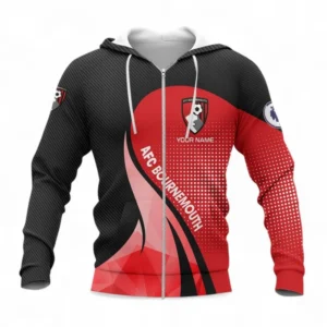 Football Fans Gift Zipper Hoodie, All Over Print Zip-up hoodie For Sport Fan, Custom Name EPL126082725903-Zipper Hoodie
