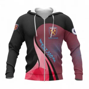 Football Fans Gift Zipper Hoodie, All Over Print Zip-up hoodie For Sport Fan, Custom Name EPL126082725906-Zipper Hoodie