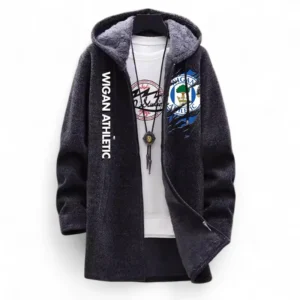 Football Fans Gift Fleece Windbreaker Jacket, All Over Print Soft-Lined Windproof Jacket For Sport Fan EPL127082625034-Black