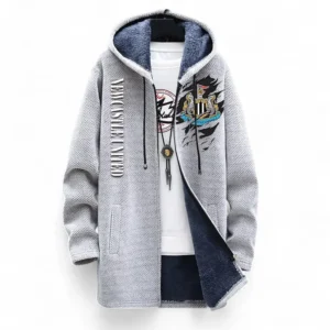 Football Fans Gift Fleece Windbreaker Jacket, All Over Print Soft-Lined Windproof Jacket For Sport Fan EPL127082625040-White
