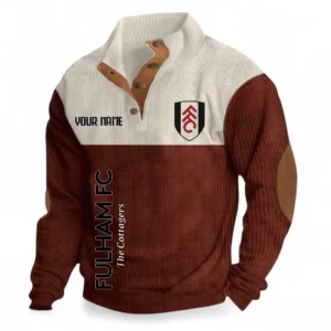 Football Fans Gift Fleece Men's Stand Up Collar Base Shirt, Sweatshirt Exclusive Logo For Sport Fan, Custom Name EPL129082625125-Dark Red